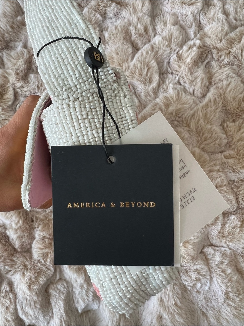 NWT America & Beyond Lemon Beaded Shoulder Bag in Pink, Yellow & White - Picture 8 of 14